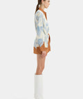 Sir The Label Sorrento Shirt Mini Dress in Sciarpa Print Size 1 / AU 8 - 8 / Multi - Dresses
