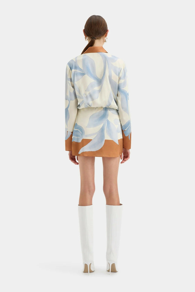 Sir The Label Sorrento Shirt Mini Dress in Sciarpa Print Size 1 / AU 8 - 8 / Multi - Dresses