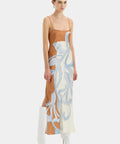 Sir The Label Sorrento Slip Dress In Sciarpa Print - 8 / Print - Dresses