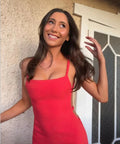 Sir The Label Spoerri Backless Gown - 6 / Red - Dresses