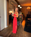 Sir The Label Spoerri Backless Gown - 6 / Red - Dresses