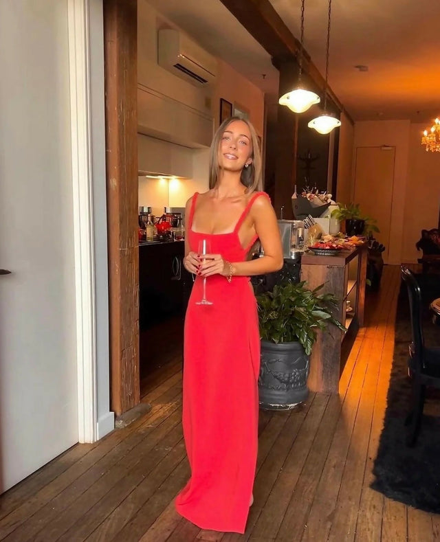 Sir the Label Spoerri Backless Midi Gown - Dresses