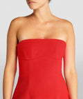 Sir The Label Spoerri Mini Dress - 8 / Red - Dresses