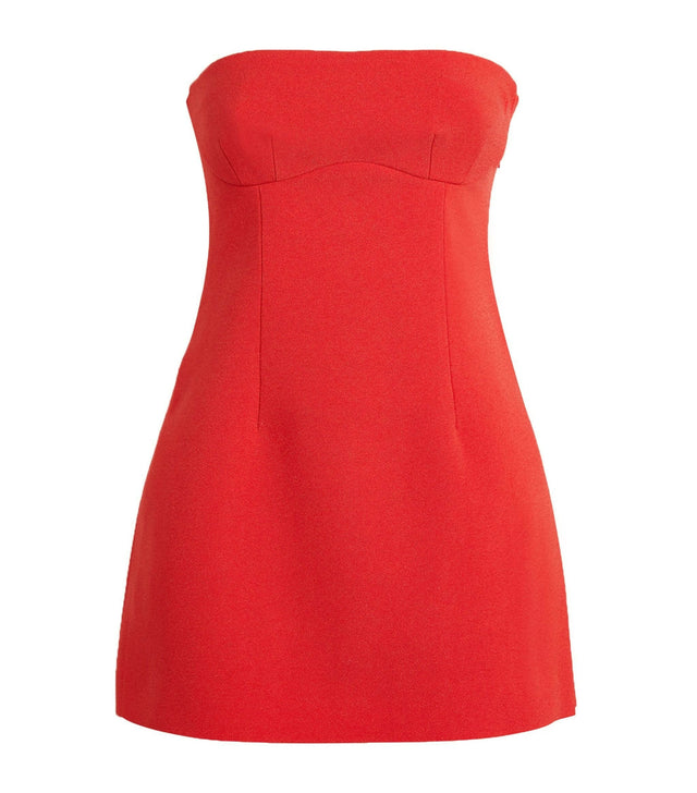 Sir The Label Spoerri Mini Dress - 8 / Red - Dresses