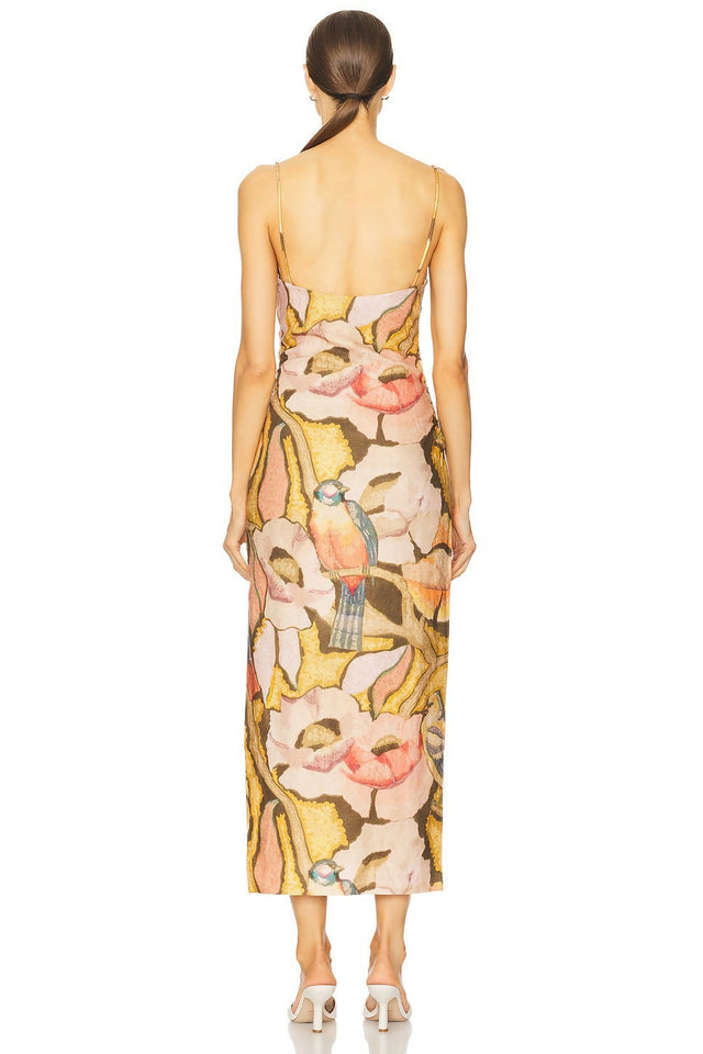 Sir The Label Talulah Column Midi Dress - 8 / Print - Dresses
