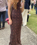 Sir the Label Toni Halter Dress in Chocolate Dot Size 2 / AU 10 | Passion For Fashion Sir the Label Toni Halter Dress in Chocolate Dot Size 2 / AU 10 | Passion For Fashion