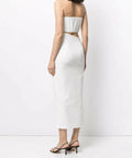 Sir The Label Yves Midi Dress - 8 / White - Dresses