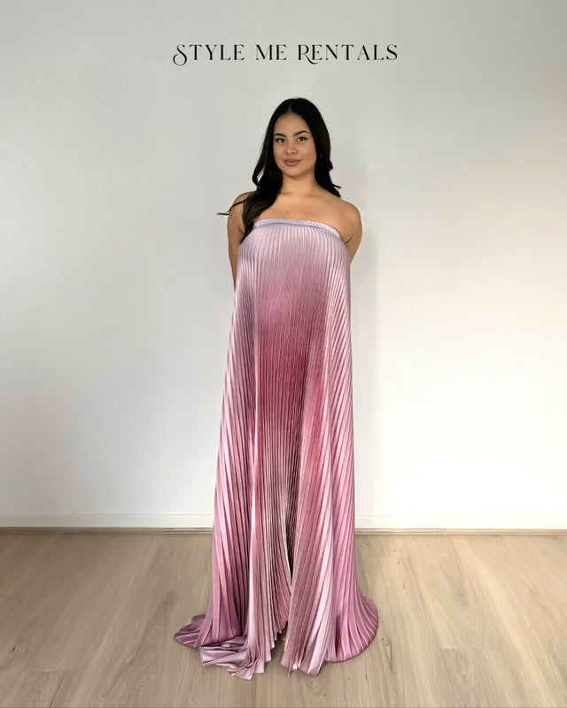 L'idee Bisous Strapless Gown Mauve Ombre