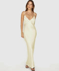 Sndys Camilla Maxi Dress - 10 / Yellow - Dresses