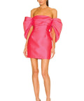 Solace London Elina Mini Dress in Ultra Pink - 8 / Pink - Dresses
