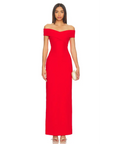 Solace London Ines Maxi - 6 / Red - Dresses