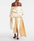 Solace London Renee Caped Gown - 4 / Yellow - Dresses
