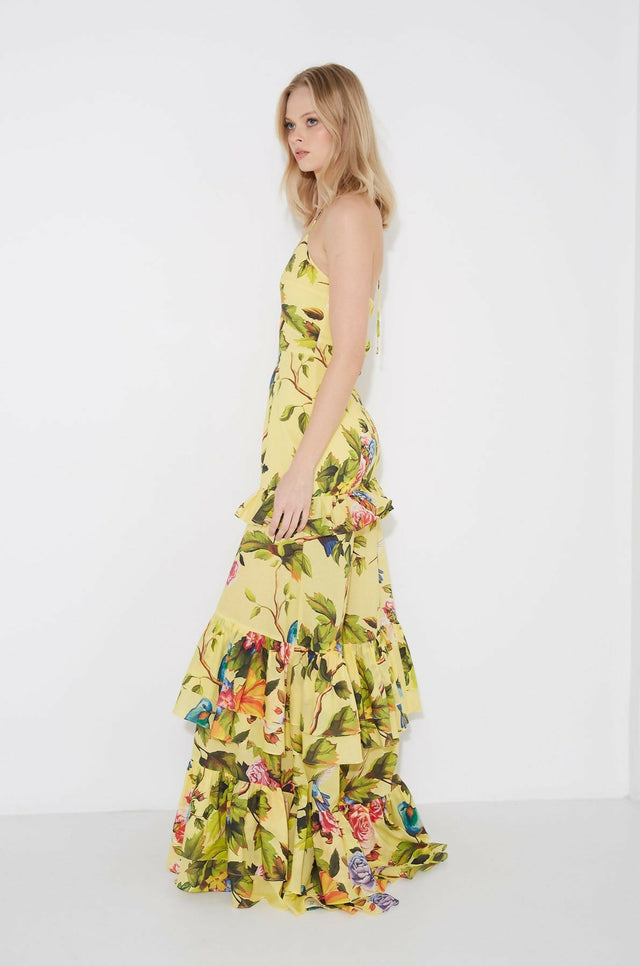 Sonya Florence Maxi Dress Royal Botanica Size S/AU 8 - Dresses