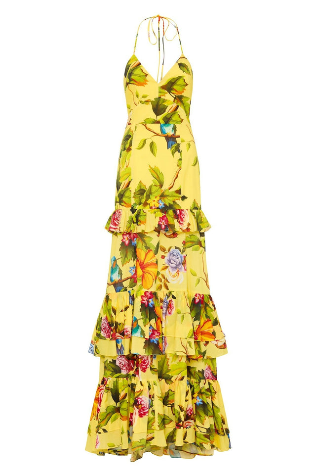 Sonya Florence Maxi Dress Royal Botanica Size S/AU 8 - Dresses
