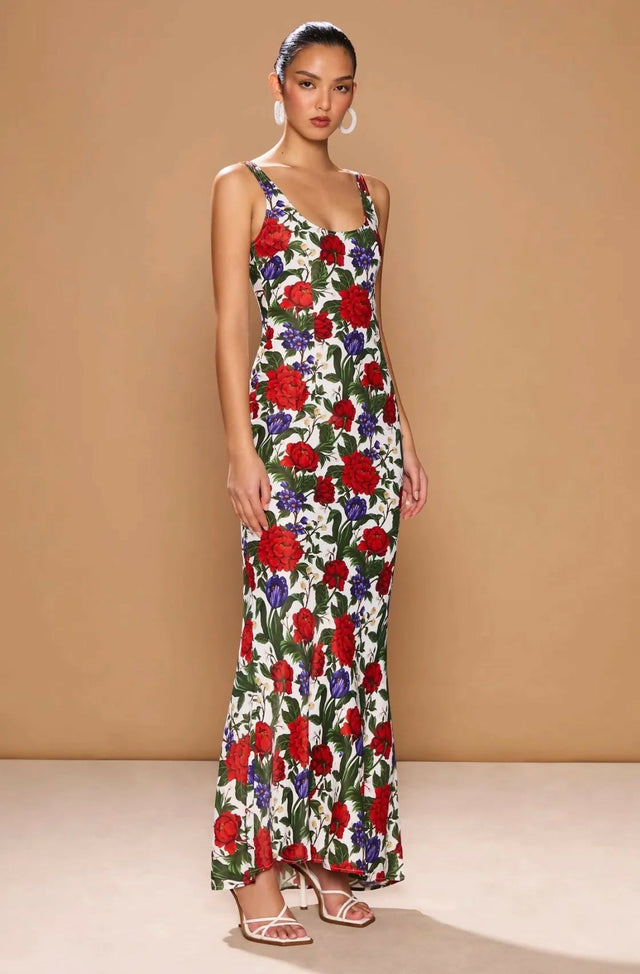 Sonya Moda Capri Dress Floral Size 10 - 10 / Floral - Dresses