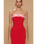 Sonya Moda Ivrea Ribbon Maxi Dress Lola Red - Dresses