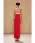 Sonya Moda Ivrea Ribbon Maxi Dress Lola Red - Dresses