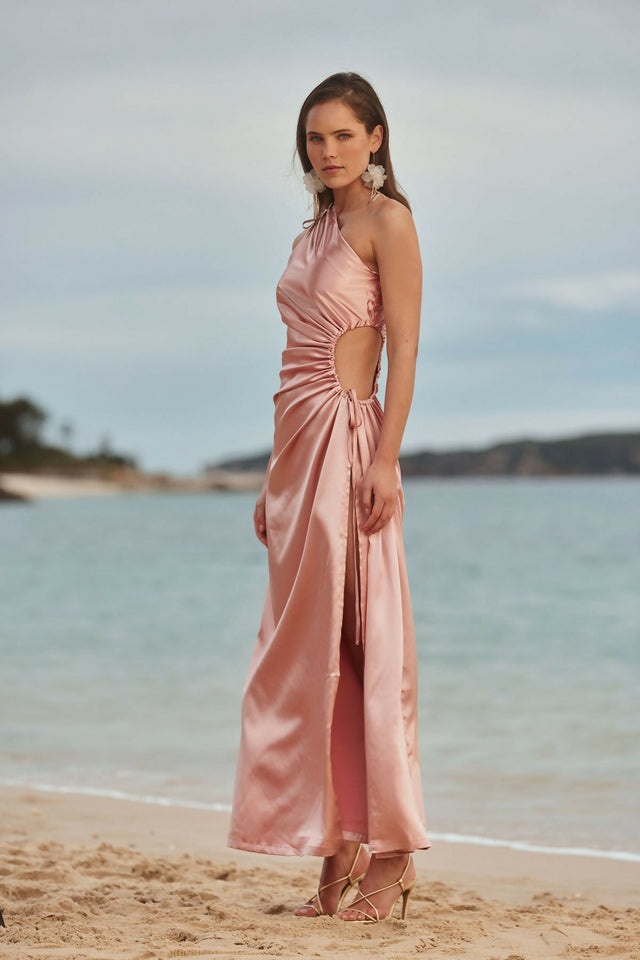 Sonya Moda Nour Dusty Rose Maxi Dress - 12 / Pink - Dresses