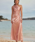 Sonya Moda Nour Dusty Rose Maxi Dress - 12 / Pink - Dresses