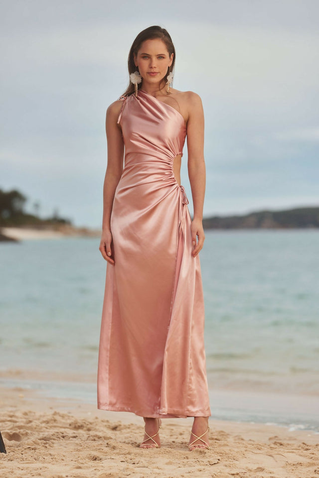 Sonya Moda Nour Dusty Rose Maxi Dress - 12 / Pink - Dresses