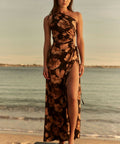 Sonya Moda Nour Marbella Maxi Brown Size AU 6 - 6 / Brown - Dresses