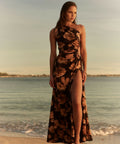 Sonya Moda Nour Marbella Maxi Brown Size AU 6 - 6 / Brown - Dresses