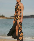 Sonya Moda Nour Marbella Maxi Brown Size AU 6 - 6 / Brown - Dresses