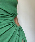 Sonya Moda Nour Maxi Dress in Forest Green Shimmer - Dresses