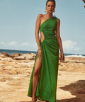 Sonya Moda Nour Maxi Dress in Forest Green Shimmer - Dresses