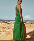 Sonya Moda Nour Maxi Dress in Forest Green Shimmer - Dresses