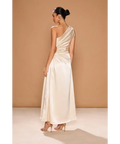 Sonya Moda Nour Maxi Dress Ocean Pearl Size 8 - 8 / Cream - Dresses