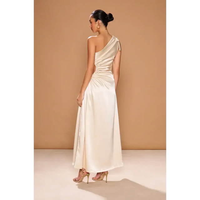 Sonya Moda Nour Maxi Dress Ocean Pearl Size 8 - 8 / Cream - Dresses