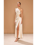 Sonya Moda Nour Maxi Dress Ocean Pearl Size 8 - 8 / Cream - Dresses