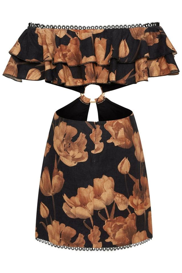 Sonya Moda Valentina Ruffles Dress - 6 / Floral - Dresses