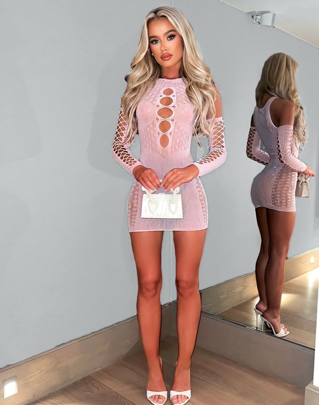 Sorelle Hudson Diamanté Dress - Dresses
