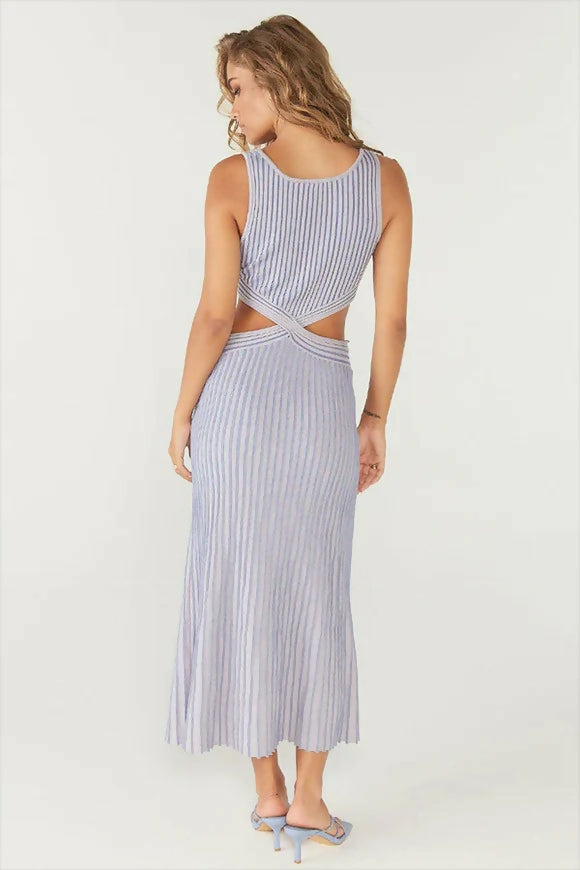 Sovere Glory Knit Dress Blue | Passion For Fashion
