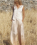 Spell Cherie Pant & Vest Set - Size XL - 14 / Cream - Outfit Sets