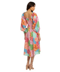 Spell Freda Shirred Midi Dress Lolly Size XS / AU 6 - 6 / Multi - Dresses