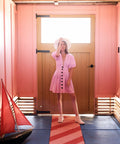 State of Georgia Jaime Button Up Mini Dress - Sale - 12 / Pink - Dresses