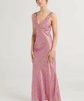 Steele Eadie Dress in Pink Check - 8 / Multi - Dresses
