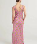 Steele Eadie Dress in Pink Check - 8 / Multi - Dresses