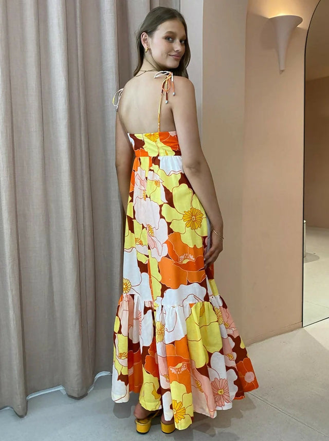 Steele Farida Maxi Dress - 8 / Floral - Dresses