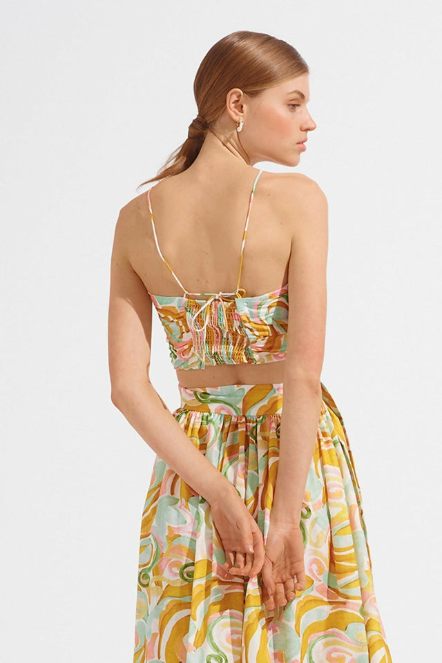 Steele Peta Allegro Midi Skirt & Crop Set Size 8 10 - 8 / Floral - Dresses