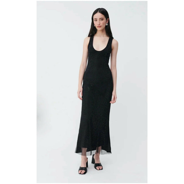 Suboo Dali Diamante Plunge Neck Maxi Dress
