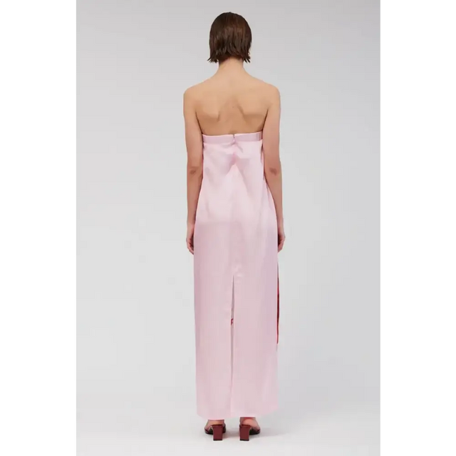 Suboo - Emilia Bustier Maxi Dress - Pink Floral - 10 / Pink - Dresses