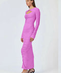 Suboo Ivy Rouched Dress in Fuchsia Size 8 10 - Dresses