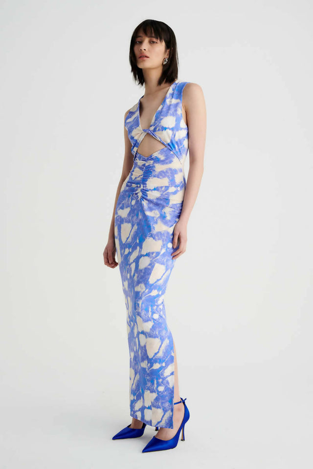 Suboo Marble Sleeveless Reversible Twist Front Maxi Dress Size 8 - 8 / Multi - Dresses