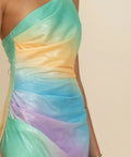 Suboo Ombre One Shoulder Split Maxi Size 8 - 8 / Multi - Dresses