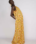 Sunset Lover Tiled Hanson Palm Full Length Dress - 8 / Print - Dresses