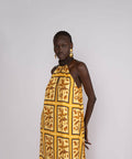 Sunset Lover Tiled Hanson Palm Full Length Dress - 8 / Print - Dresses
